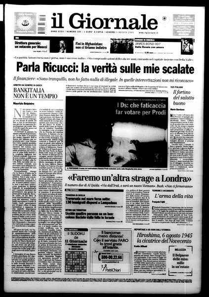 Il giornale : quotidiano del mattino